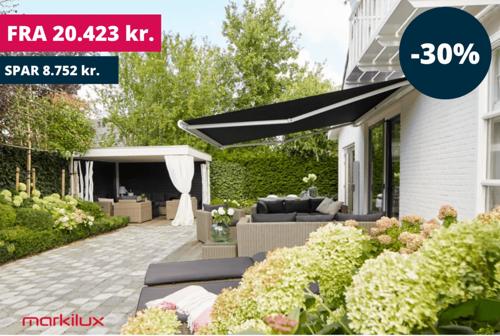 varm klar bagværk Markilux 5010 - Elegant terrassemarkise - Find den på Markiseland